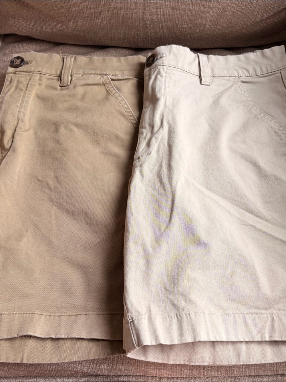 Men's Chubbies Classic Shorts in Khaki and Off-White